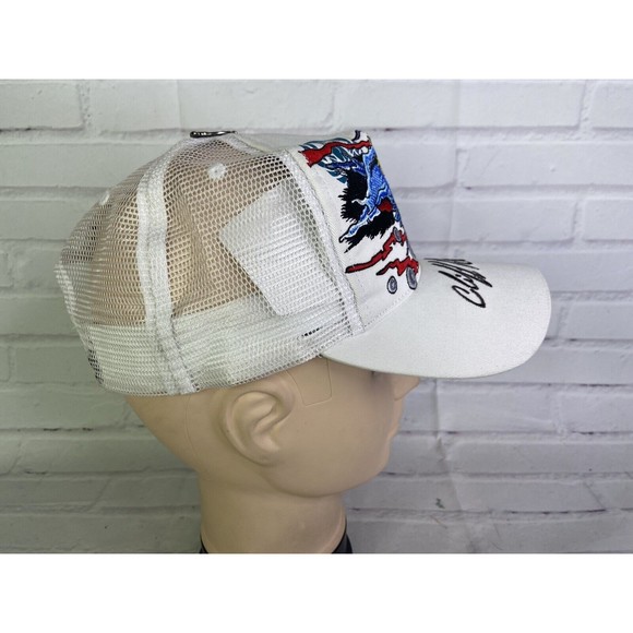 Cliff Raven Artwear Dragon Hardy Tattoo Embroidered Mesh Back Snapback Hat Cap - Picture 6 of 11
